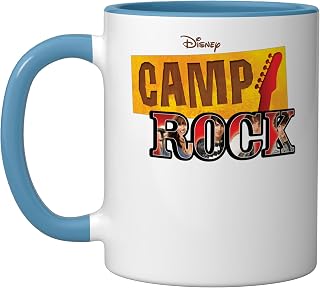 Disney Channel Camp Rock Series Logo Ceramic Mug, Blue/White