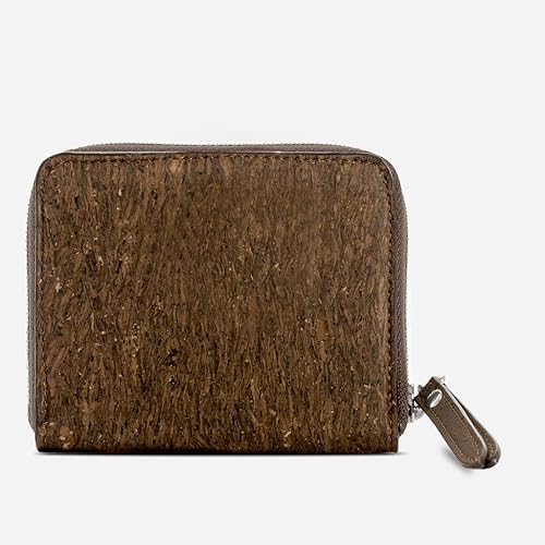 Miniatura 6 de Corkor Cartera cuadrada de corcho RFID Cartera para mujer Bloqueo RFID Cuero vegano Libre de crueldad Respetuoso con el medio ambiente Negro