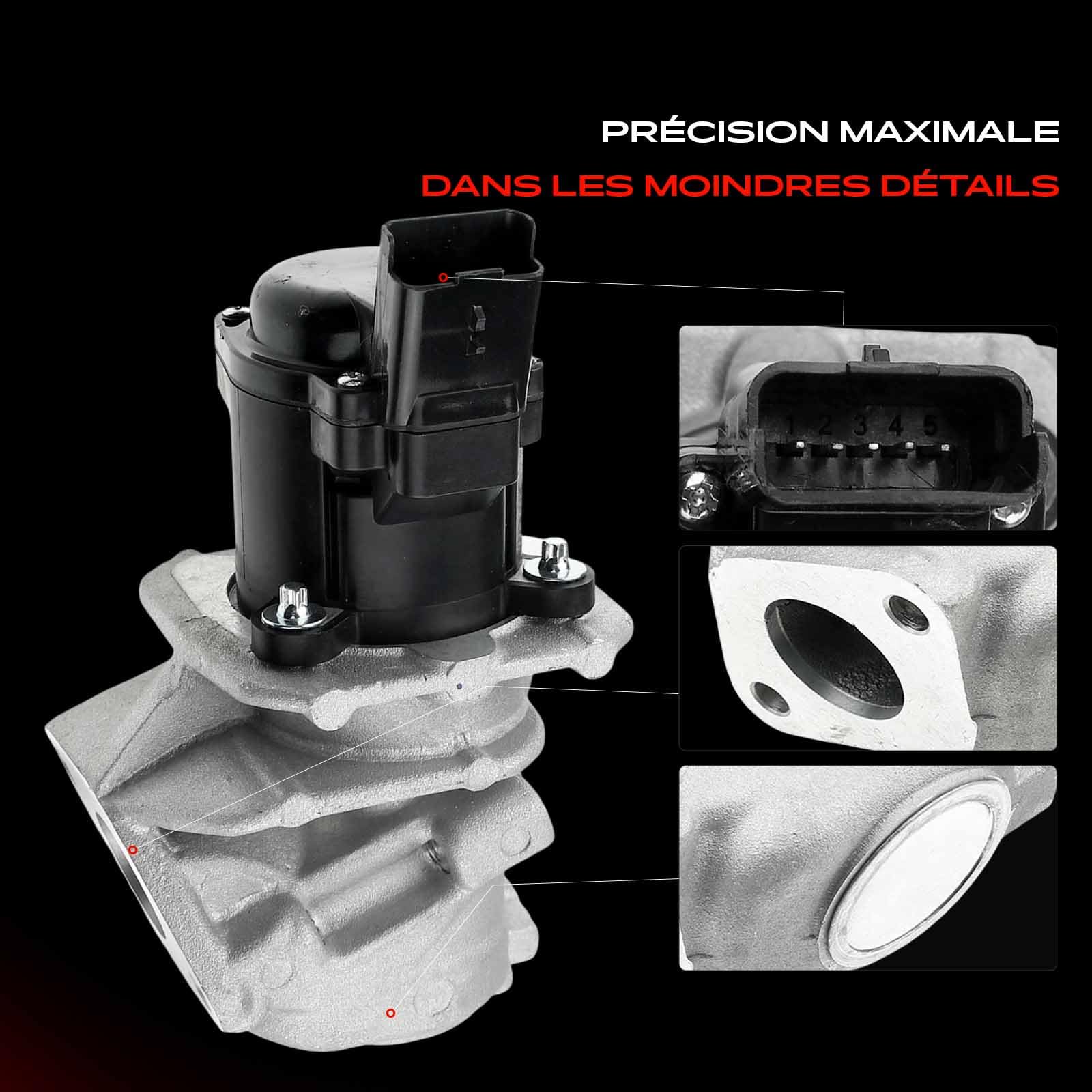 Frankberg Vanne EGR de recirculation des gaz d'échappement 9672880080 | Compatible avec: C2 C3 C4 C5 Jumpy