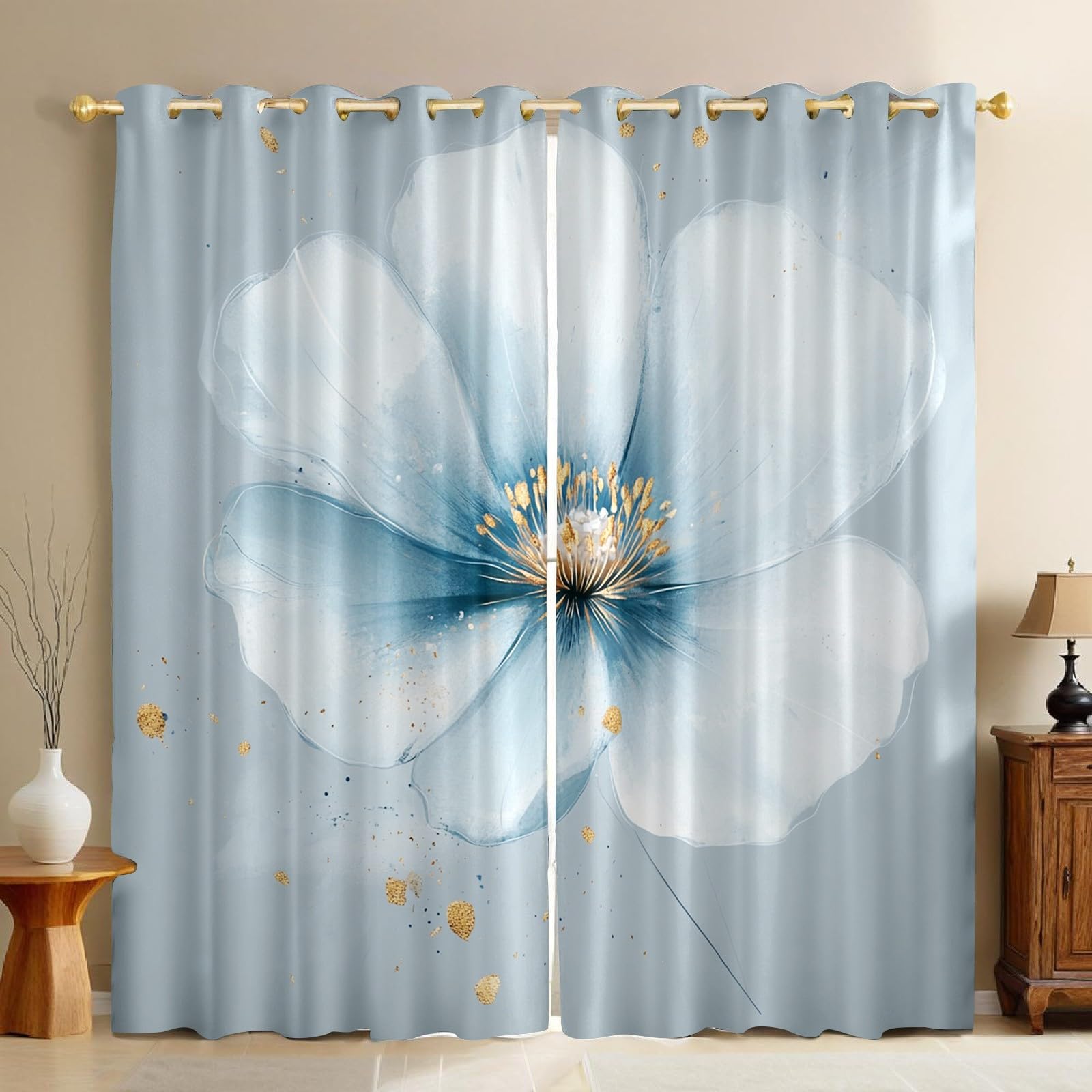 Rideaux occultants isolants anti froid et bruit a oeillets