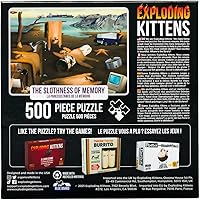 Vista 2 de Exploding Kittens - Rompecabezas de 500 piezas, ideal para adultos, adolescentes y niños, un rompecabezas divertido y artístico con temática
