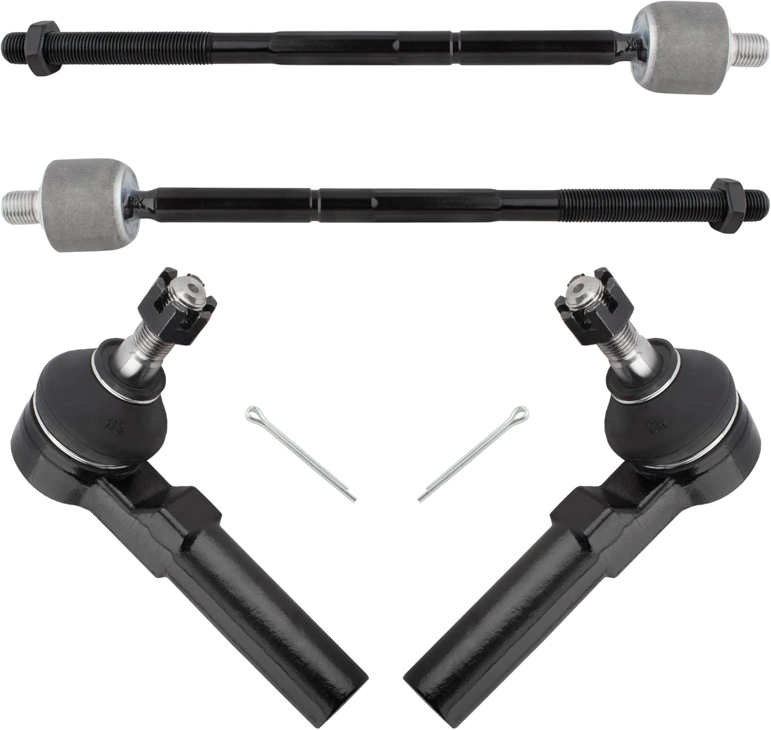 New 6pc Inner Outer Tie Rod End Link Set Steering Kit for Chysler PT Cruiser 2001-2010 Neon 2000-2002,For Dodge Neon 2002-2005,SX 2003-2004,for Plymouth Neon 2000-2001 ES3173 EV404