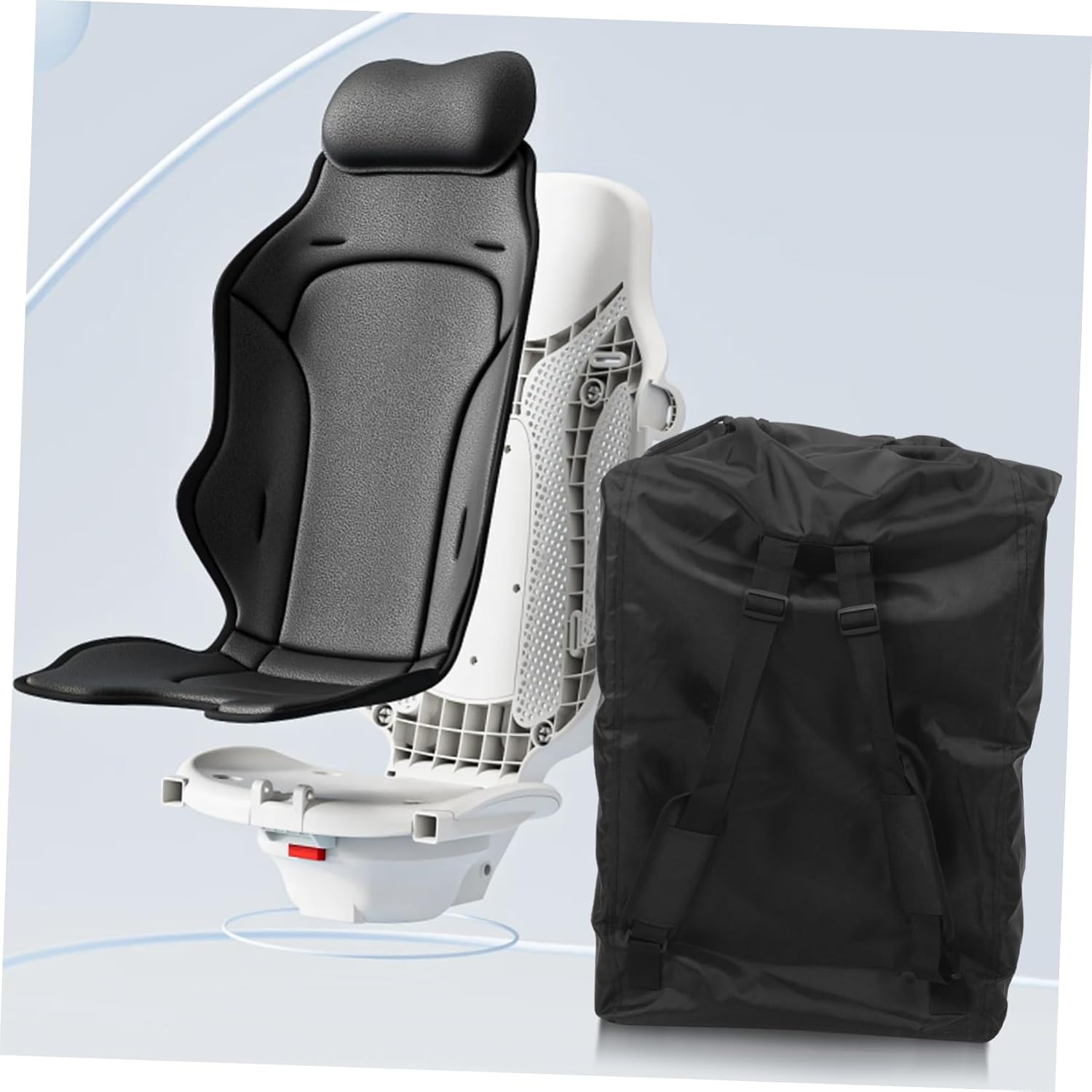 Stroller Bag Organizer with Straps Padded Backpack for Air Travel Train Trips Versatile Gate Check Storage with Quick Access Pocket