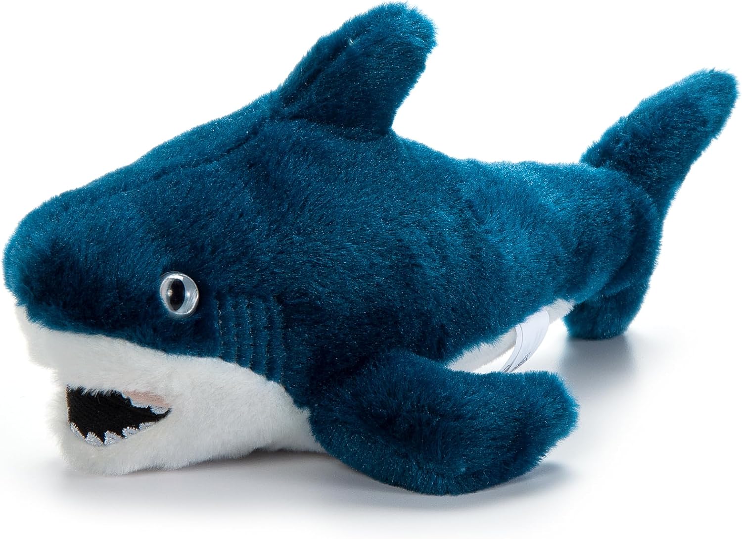 The Petting Zoo Mako Shark Stuffed Animal Plushie, Gifts for Kids, Scoopz Sealife Animals, Blue Mako Shark Plush Toy 8 Inches