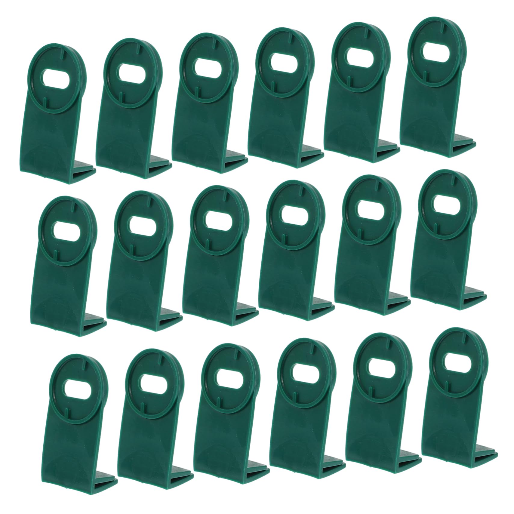 Parliky 50Pcs Greenhouse Fixing Clips Durable Aluminium Greenhouse Netting Hooks for Organizing Plants Baskets Flower Pots Versatile Hangers for Efficient