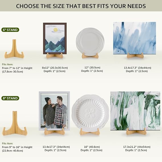 ANBOXIT Plate Stands for Display, 6 Inch Plate Holders for Displaying