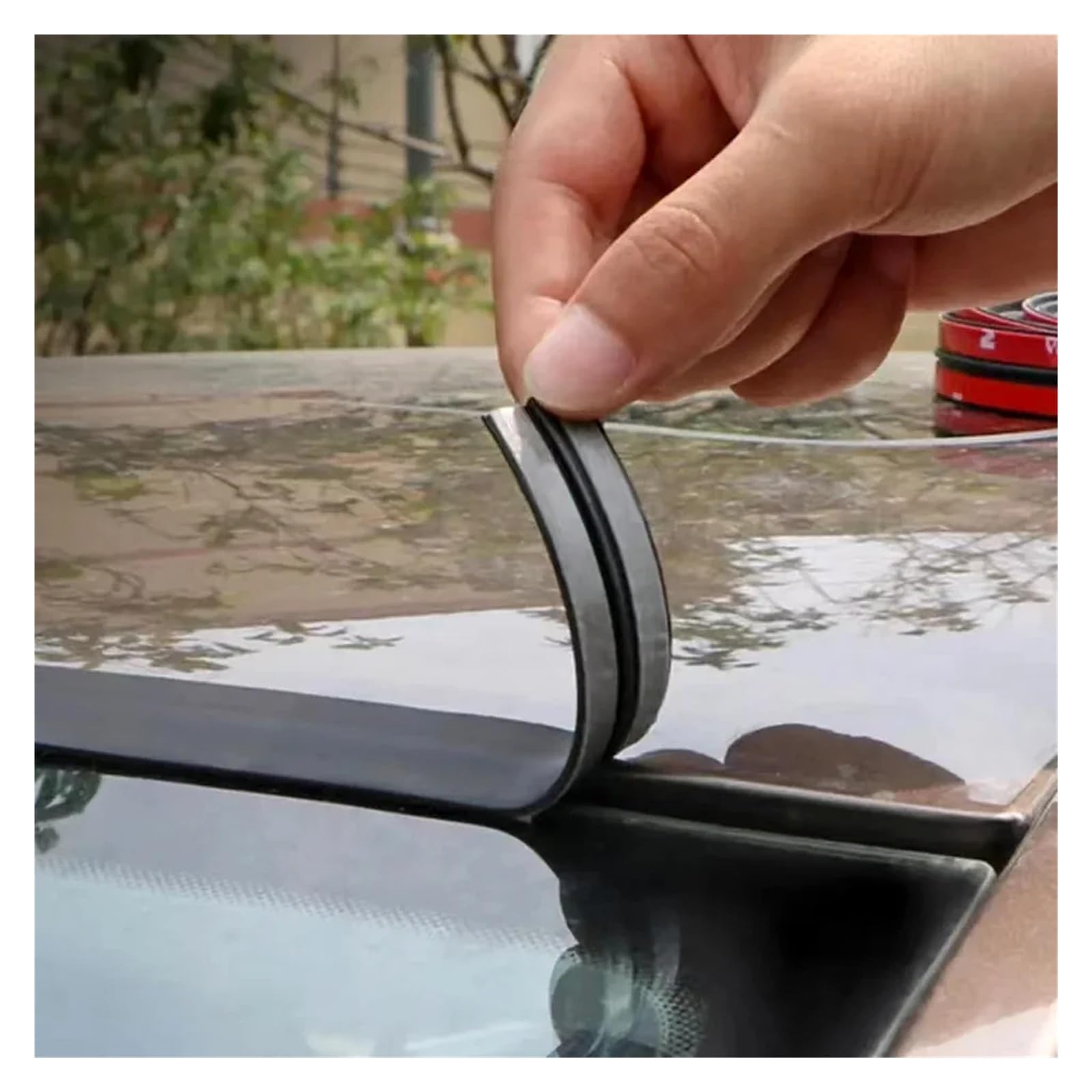 Joints d'étanchéité for carrosserie, bandes d'étanchéité en caoutchouc for toit et pare-brise, mastic protecteur for vitres, isolation phonique, insonorisation(19mmx2m)