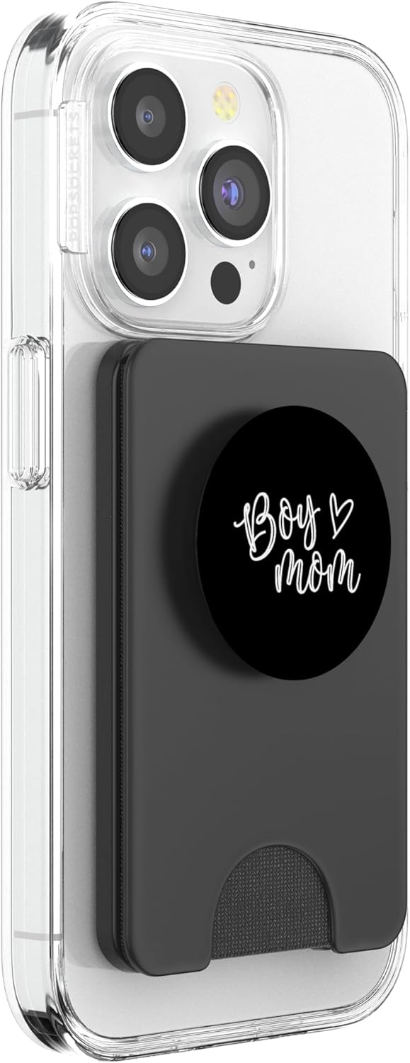 Boy Mom Raising Boys Mothers Day Mama Mommy Funny Saying PopSockets PopWallet for MagSafe