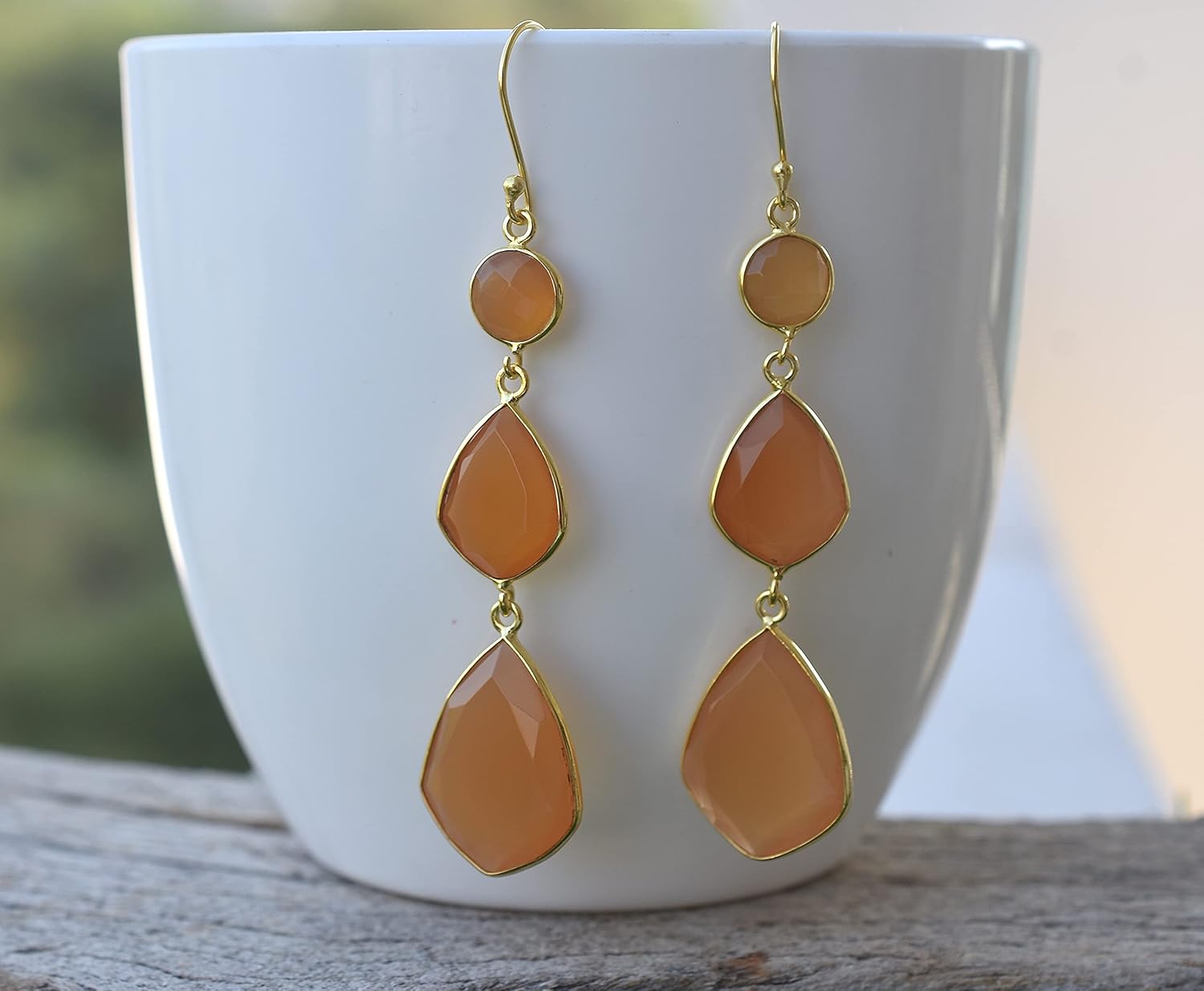 Veracity Jewelry Gold Plated Dangle Earrings For Women Girls - Gift For Women's Birthday Anniversary Wife Mom Girlfriend Sister - Western Fashion Designer Handmade Gold Plated Jewelry