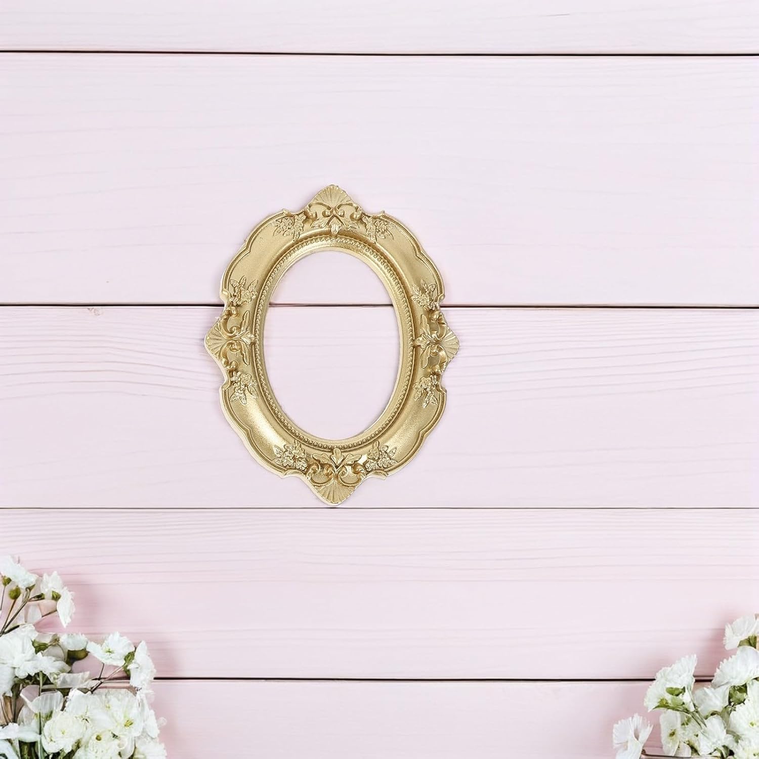 ABOOFAN 4pcs Vintage European Mini Photo Frame Resin Gold Decor
