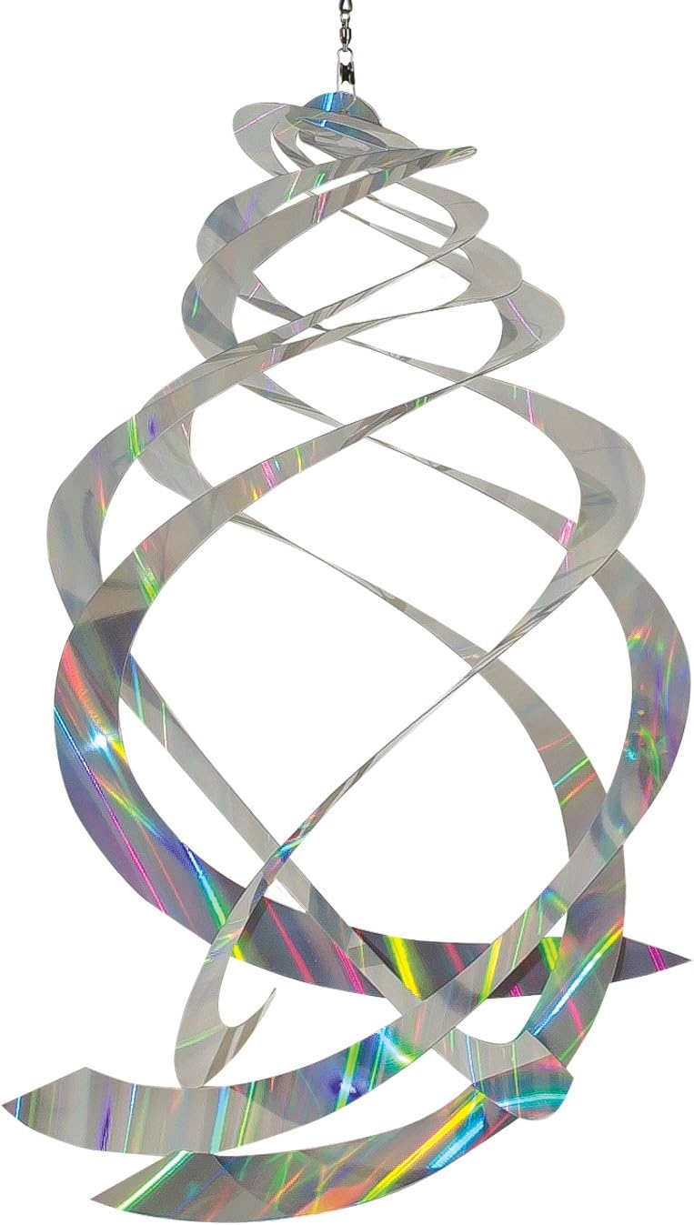 In the Breeze Mylar Spinner Crystal Spinner Silver Sheen — 18 Long