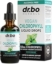 Chlorophyll Liquid Drops Body Detox - Vegan Liquid Chlorophyll Drops Odor Cleanse Supplement, Energy & Immune Support, Internal Deodorant, Body Deodorizing Supplement - Natural Deodorant Water 2 oz