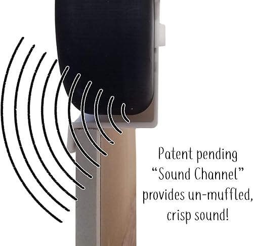 Vista 7 de Mount Genie - Soporte empotrado para altavoz Bluetooth de pared o techo [modelo 2019] Incluye parrilla opcional. Diseño galardonado. Sonido