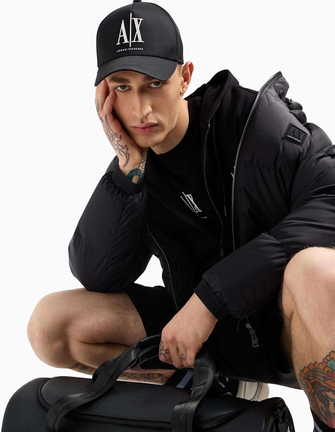 Armani Exchange mens Icon Puffer Down Jacket - Image 3