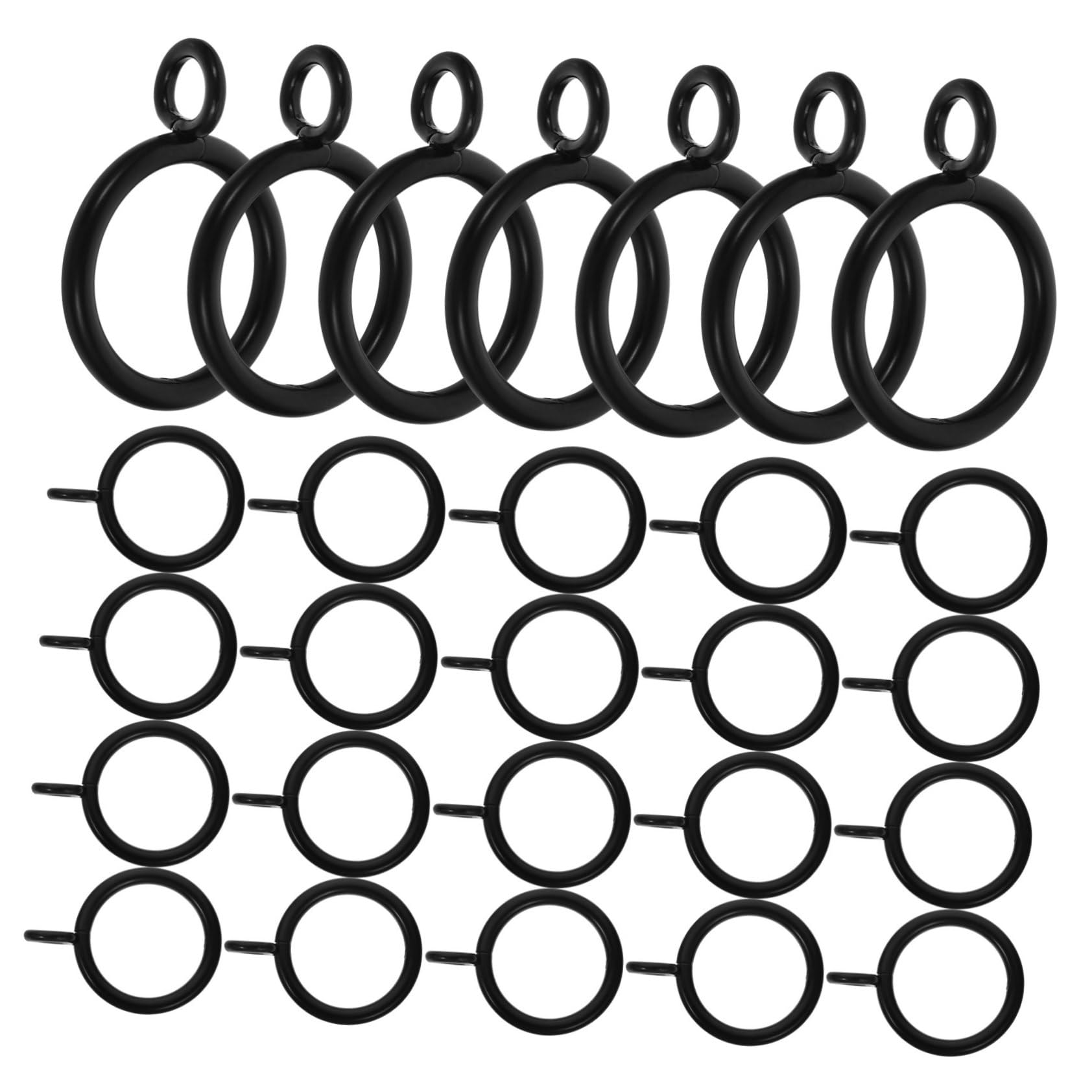 Levemolo 40pcs Curtain with Eyelet for Curtain Rods Easy Sliding Drapery Clips Minimalist Design for Various Styles for Home Decoration and Pleated