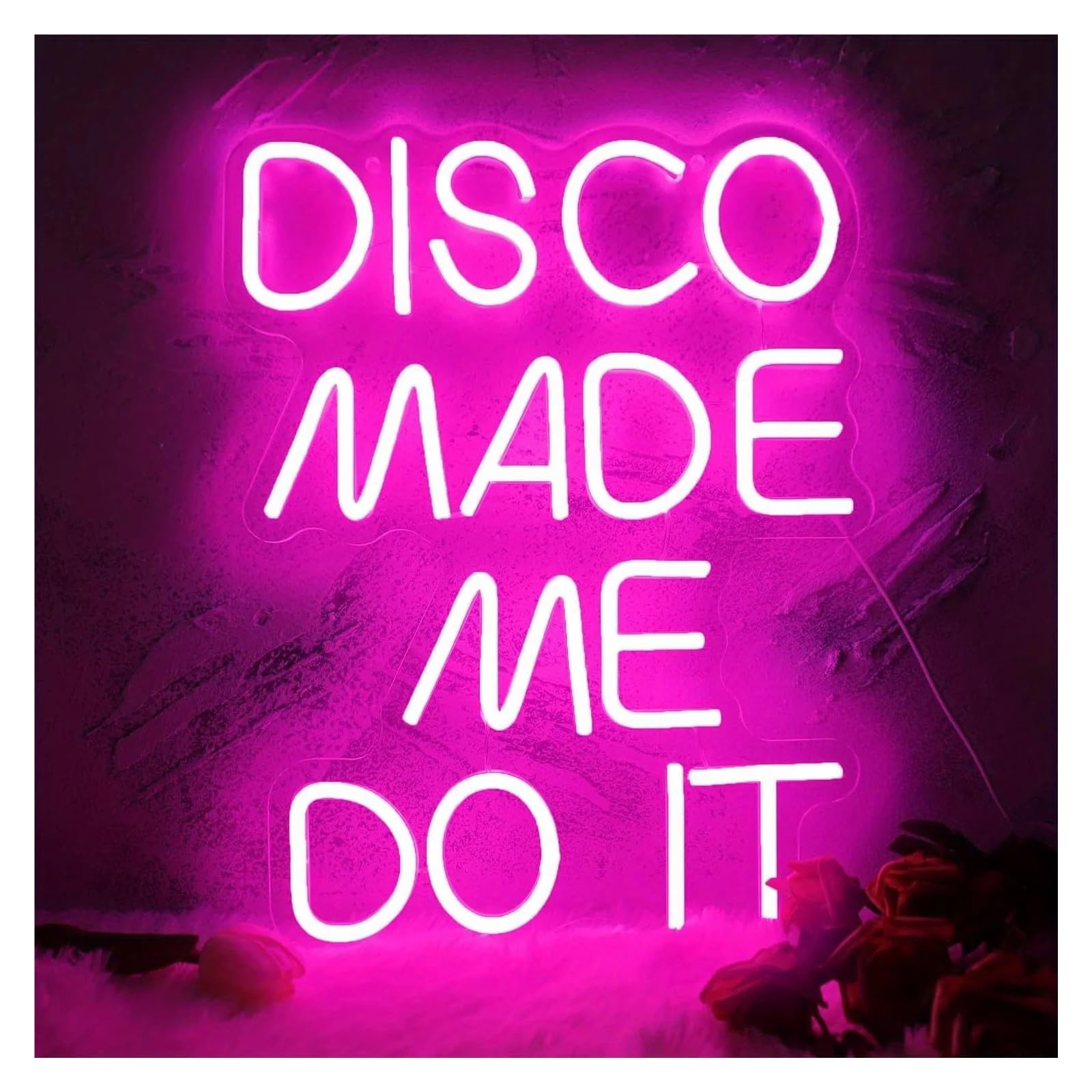 SHOUXI Sign Lamp Disco Made Me Do It Neon Sign, Bachelorette Parties, Birthdays, Weddings, Engagement Parties, Bars and Clubs 41x31.5cm