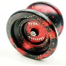 Unresponsive Yoyo Anodized Magic Trick Metal Yo-yo for Beginners RED Splash