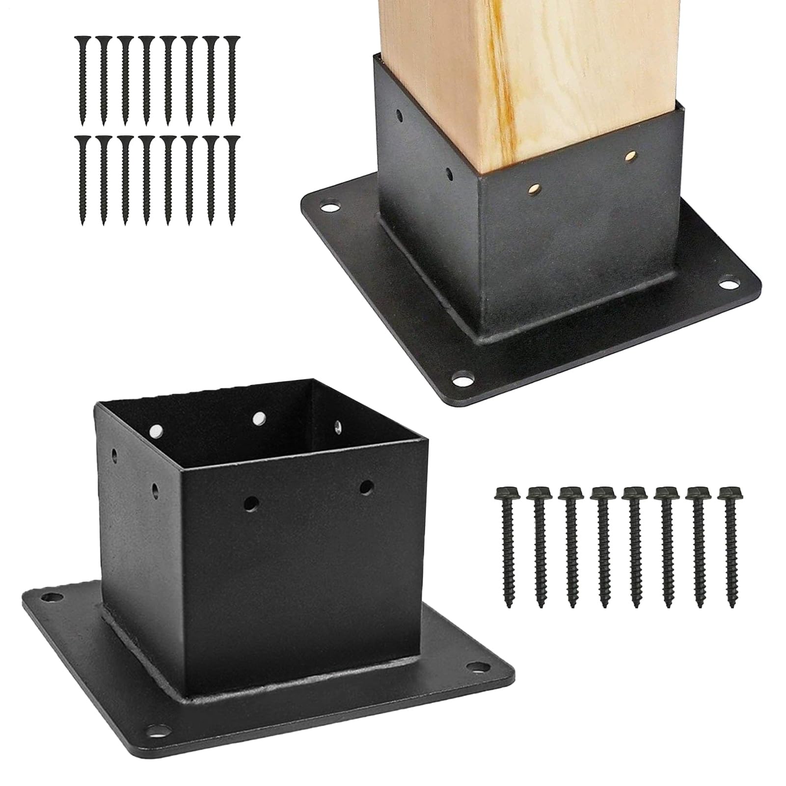 Soporte de poste de 10 x 10 cm para pérgolas y gazebos al aire libre 8