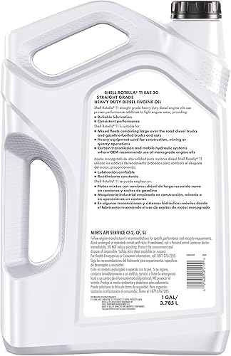 Vista 2 de Shell Rotella T1 30 Aceite de motor diesel, 1 galón (paquete de 3)