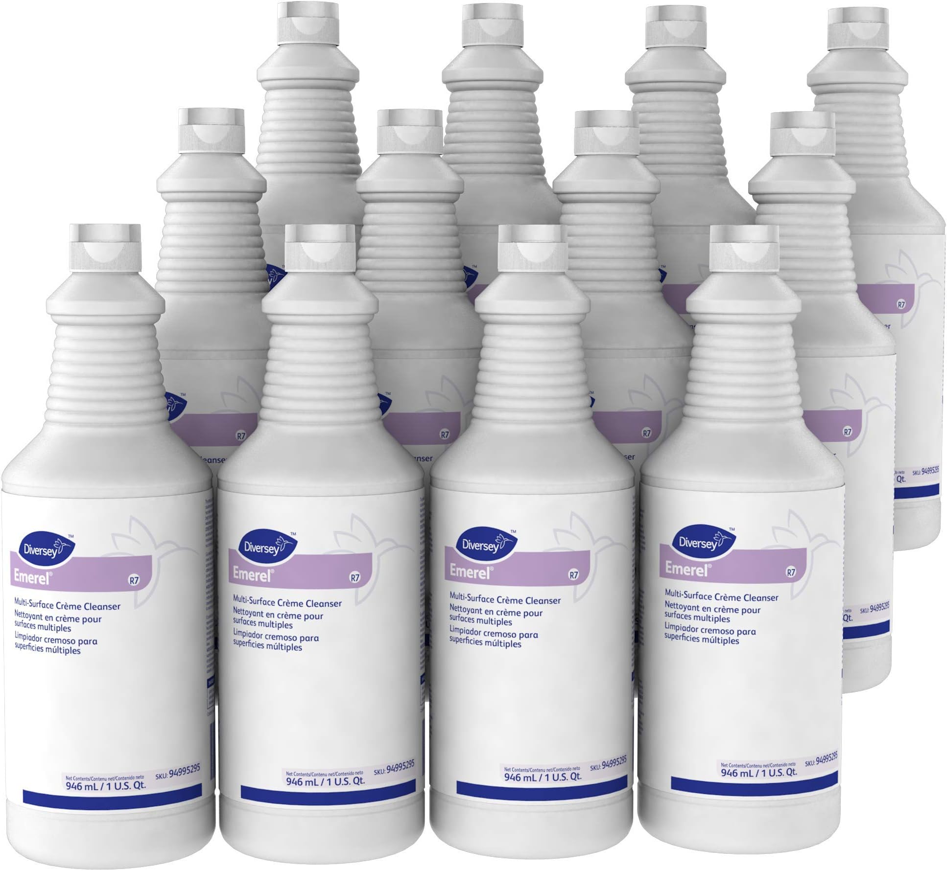 Diversey 94995295 Emerel Multi-Surface Creme Cleanser, Fresh Scent, 32oz Bott...