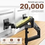 Dual Monitor-Arm Heavy-Duty pour 17-49-inch Écrans - Support de bureau pour écrans ultralarge 44lbs, Entièrement réglable, VESA 75/100 mm, noir