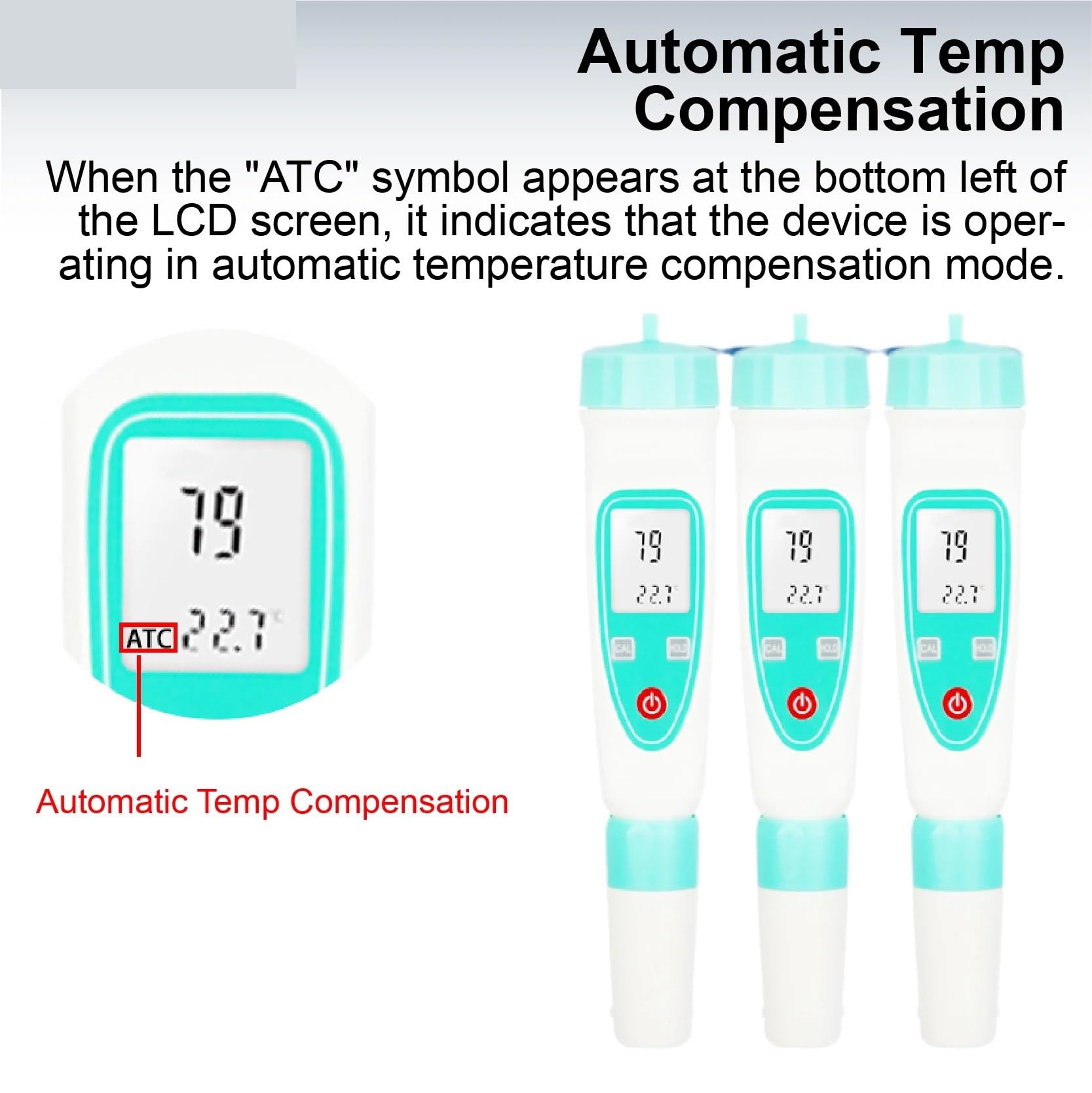 Stylo étanche TDS-1, ph-mètre de Type, conductimètre Portable, testeur salinité TDS, moniteur numérique qualité l'eau avec ATC Laboratoire de recherche(DDB-12H)
