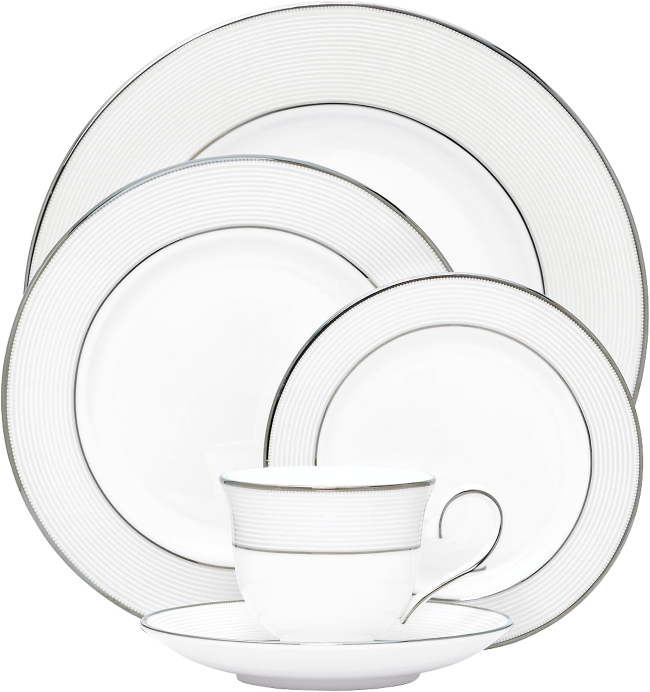 806506 Opal Innocence Stripe 5-Piece Place Setting