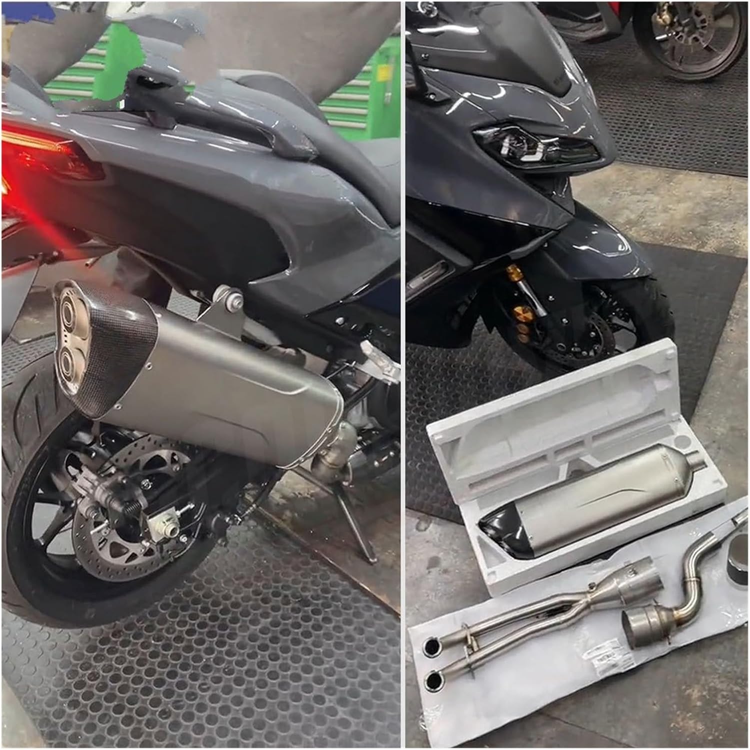 Falcon XVS1100 Drag Star Classic マフラー本体 Double Groove チョ