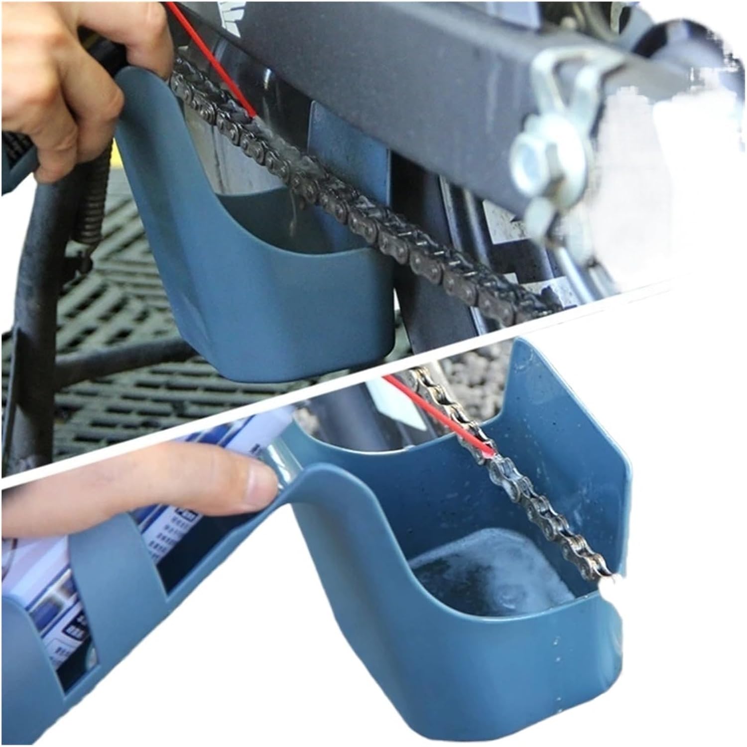 Motorcycle Bike Chain Oil Storage Tool Box Chain Cleaning Oil Splash-Proof Tool Chain Cleaning Agent Anti-spray Tool
