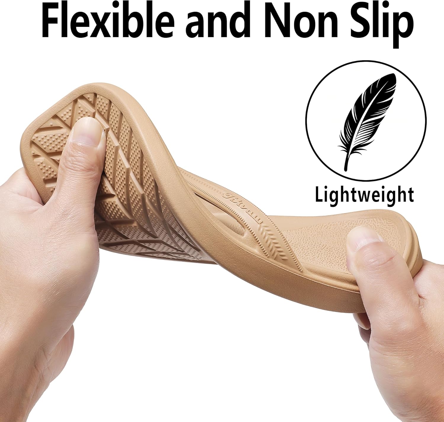 Flip Flops for Women with Arch Support - Square Toe Thong Sandals Comfortable Lightweight Summer Beach Walking Sandals - Image 6