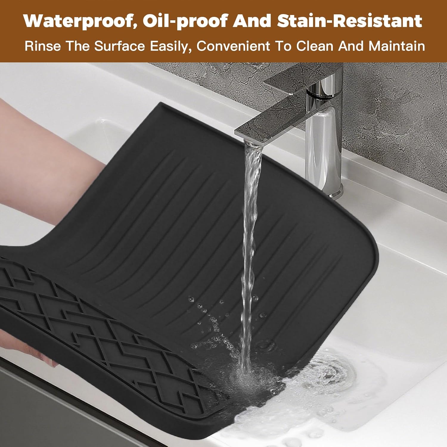 Silicone Top Mat for Ninja Luxe Cafe Espresso Machine ES601 Black