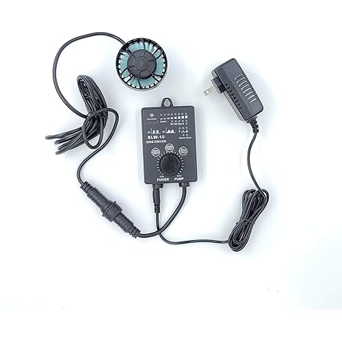Jebao SLW Wave Maker Flow Pump with Controller for Marine Reef Aquarium (SLW-10, 1065 GPH)