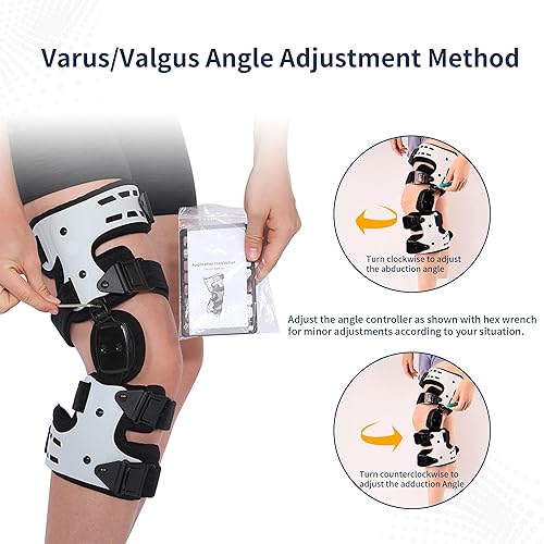 Miniatura 4 de Rodilleras OA Unloader para artritis, osteoartritis, necrosis avascular, artritis reumatoide, hueso en hueso dolor articular de rodilla (derecho,