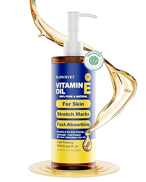 10 Floz Pure Vitamin E Oil For Scars Skin,EWG Verified Organic vit e for Face, Hair, Nails,Nourish Dry Skin, Maintain Youthful, Antioxidant, Fade Scars Unscented Body Oil LIGHTWEIGHT
