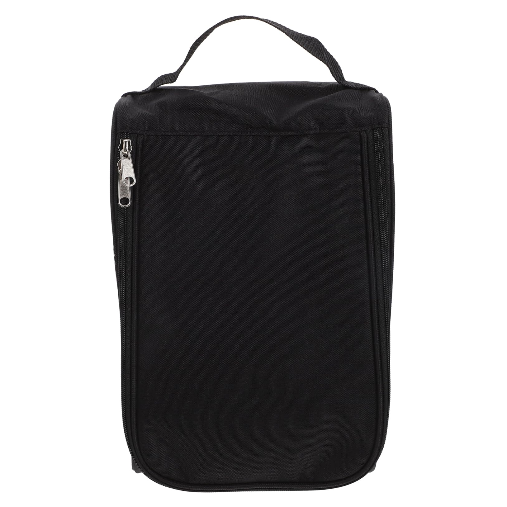 OSOLADY Shoe Bag Sport Carrier Golf Shoes Compartment Bag for Men Small Bags Sneaker Storage Zipper Pouch Shoe Case Travel Essentials Breathable Shoes Bag Golfing Shoes Bag Black Polyester