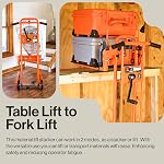 SuperHandy Material Lift and Winch Stacker for Appliance and HVAC Installers, 330 lbs Capacity 40" Max Lift, Swivel Casters, 8" Wheels [Patent Pending]