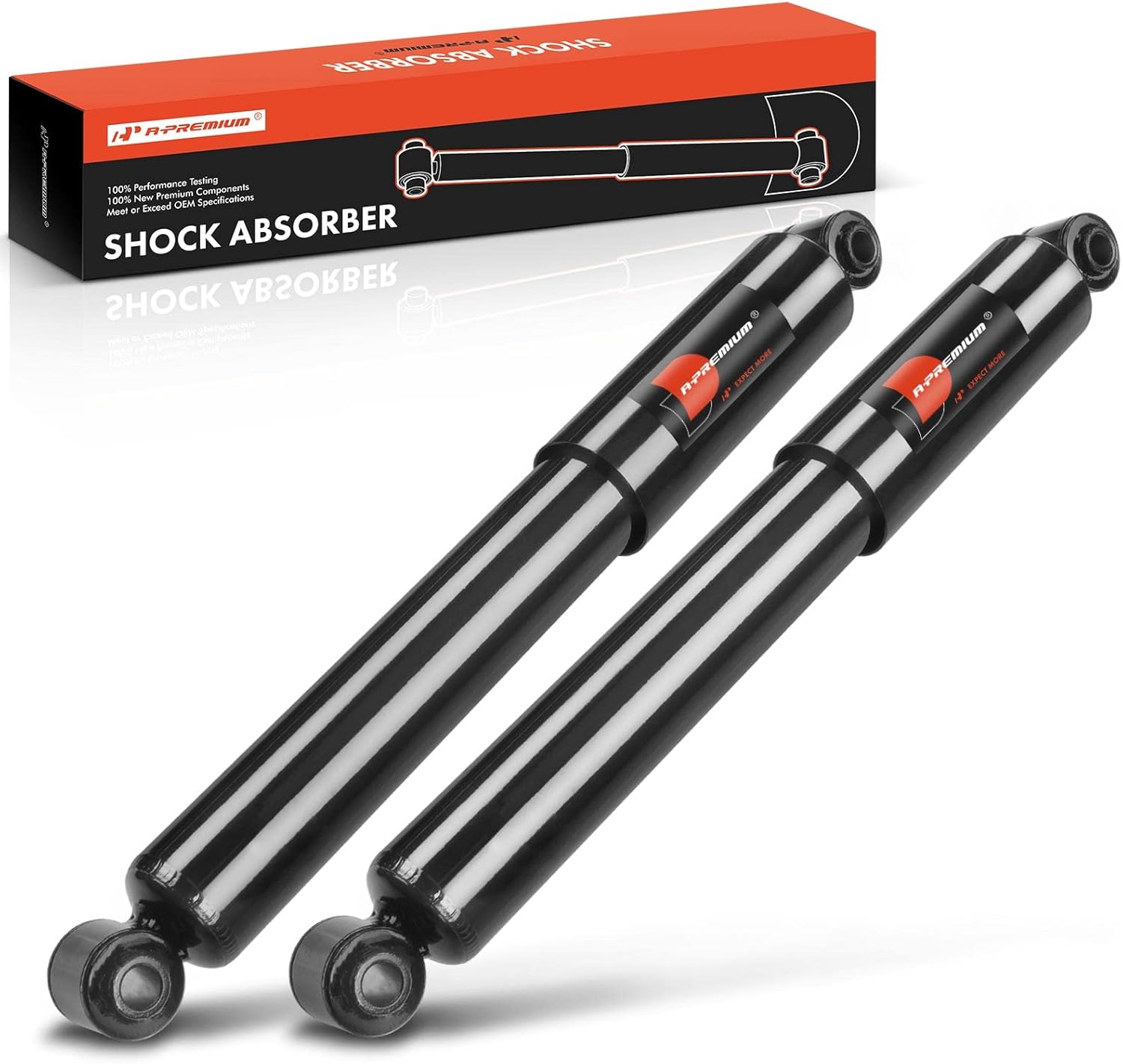 A-Premium Front Pair (2) Shock Absorber Compatible with Chevrolet Blazer, S10 & GMC Jimmy, S15, Sonoma & Isuzu Hombre & Oldsmobile Bravada, Driver and Passenger Side