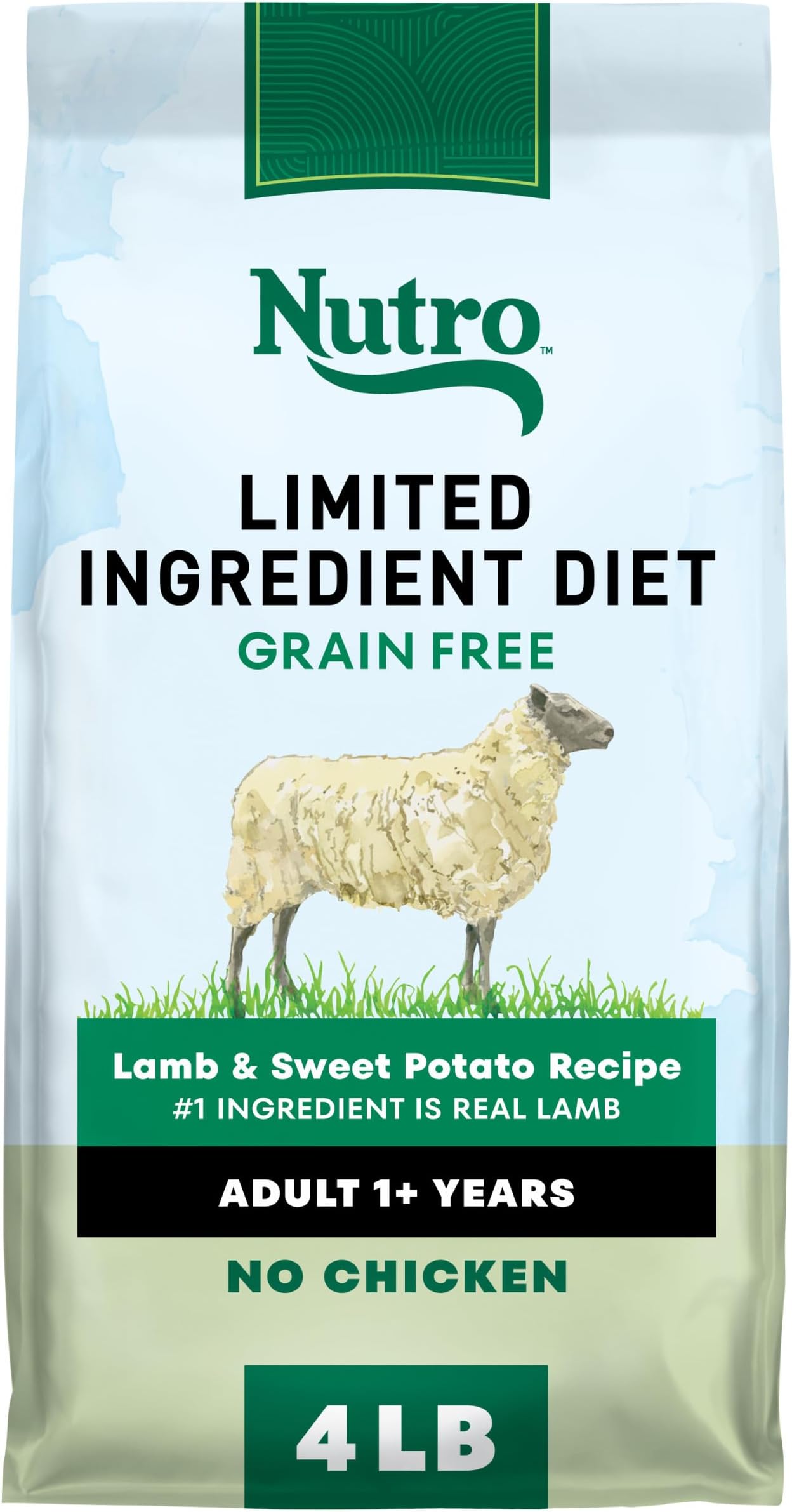 Limited Ingredient Diet Dry Dog Food, Lamb & Sweet Potato, 4 lb