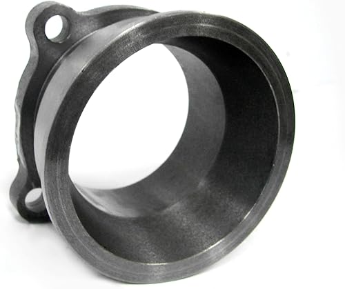 JM Turbo Adaptador de banda en V de 2.5 pulgadas, 4 pernos a 3 pulgadas, apto para tubo de escape Turbo universal T3 GT35