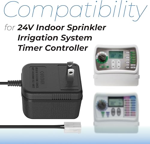 Miniatura 5 de ANTOBLE Sistema de riego Transformador de fuente de alimentación 24V 300mA Sistema de temporizadores de riego Pieza de repuesto de cable de