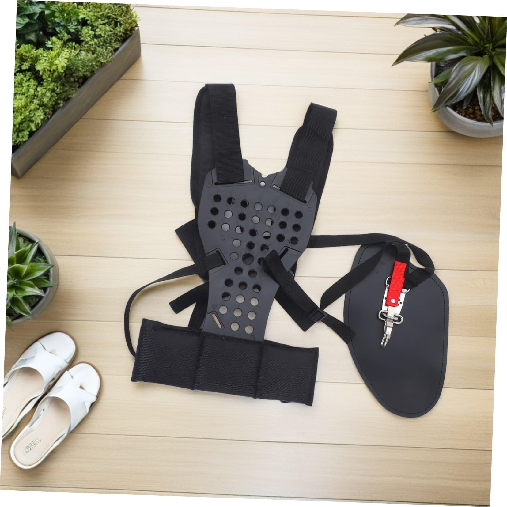 BESPORTBLE Doppia Spalla per Il Trimmer Cintura Imbottita per Spalla Trimmer Fascia di Rifinitura Regolabile Tracolla Bordata Tracolla di Ricambio Black