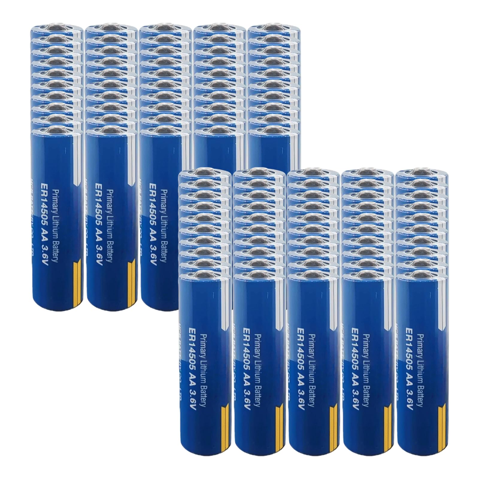 XXSTAR 100 Pack ER14505 3 6V AA Lithium Battery 2600mAh PLC Industrial Control Battery for Smart Water Meters