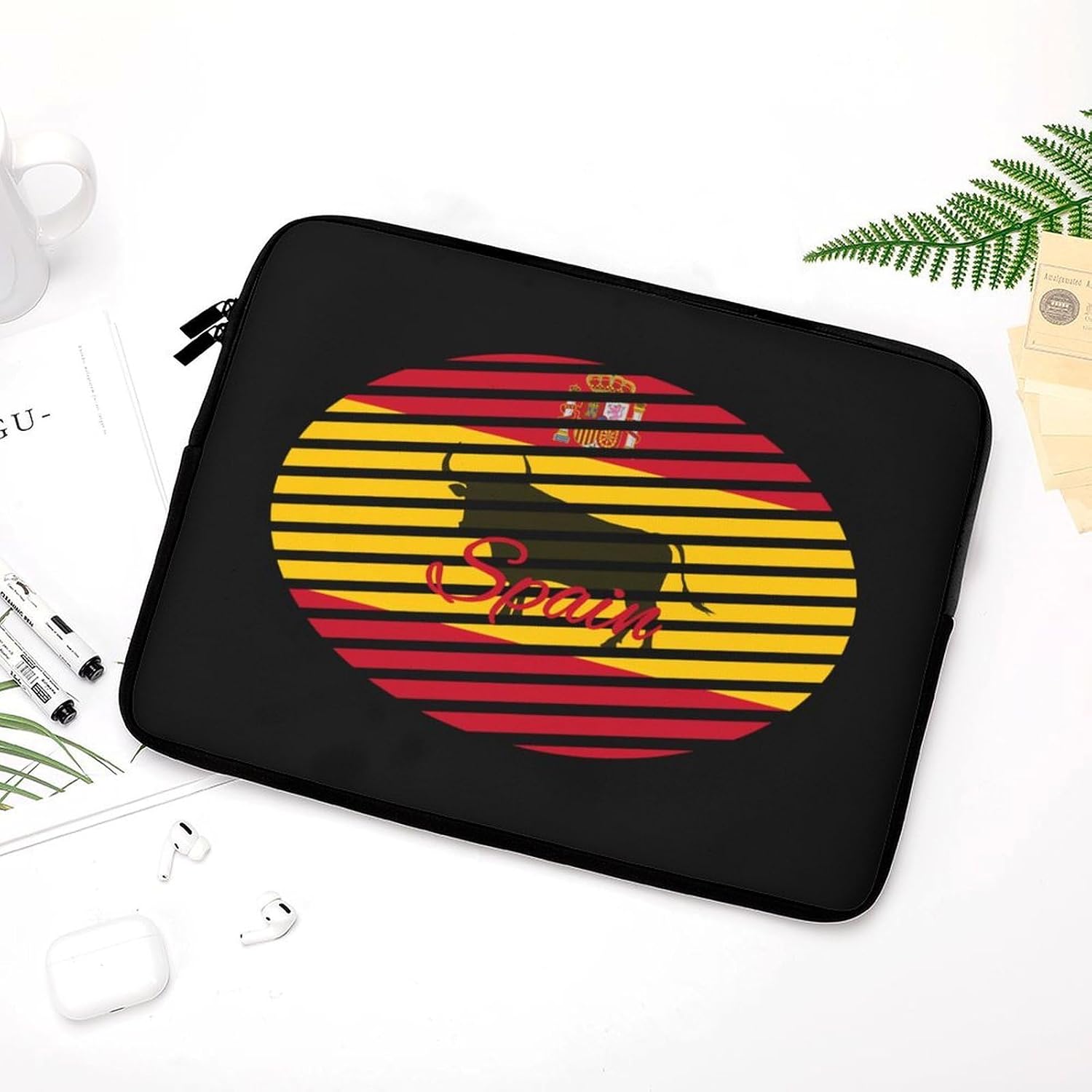 Spanish Bull Spain Funny Laptop Sleeve Case Lightweight Computer Carrying Bag Briefcase 10 Inch/12 Inch/ 13 Inch/15 Inch/17 Inch image 5