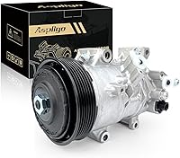 Vista 64 de Compresor de aire acondicionado AC para Ford Police Interceptor Utility 2013-2015, Ford Explorer 2011-2015, con embrague de A/C, compresor de CA