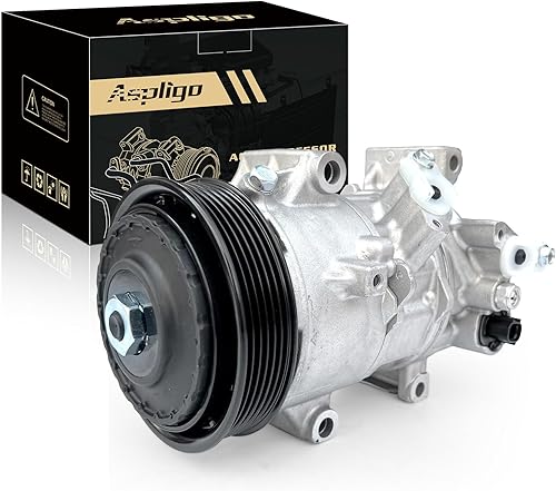 Miniatura 64 de Compresor de aire acondicionado AC para Ford Police Interceptor Utility 2013-2015, Ford Explorer 2011-2015, con embrague de A/C, compresor de CA