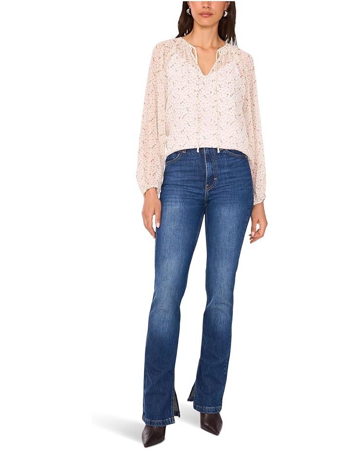 Vince Camuto Tie Neck Shirring Long Sleeve - #3 of 3