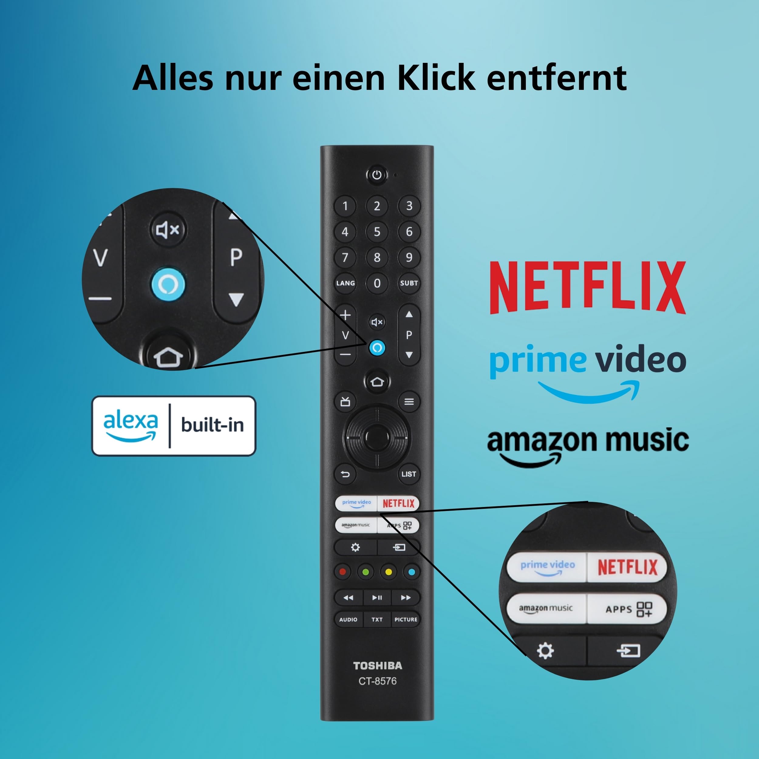 Toshiba Fernseher Smart TV Fire TV HD-Ready Fernseher HDR TV mit integriertem Triple-Tuner 24 Zoll – Bild 6