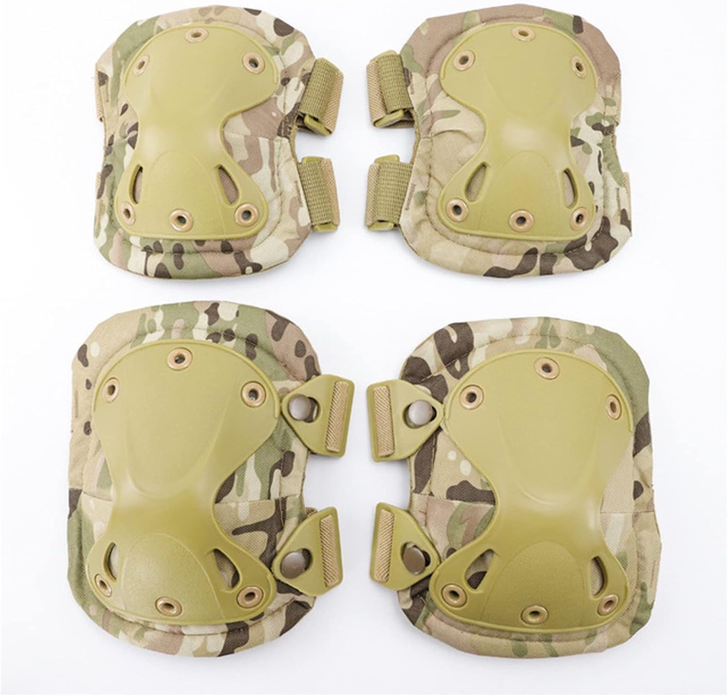 Military Tactical Knee Pads Army Elbow Knee Outdoor Sports Airsoft Training Hunting Skating Knee Support Support Safety Euipment(Army Green)