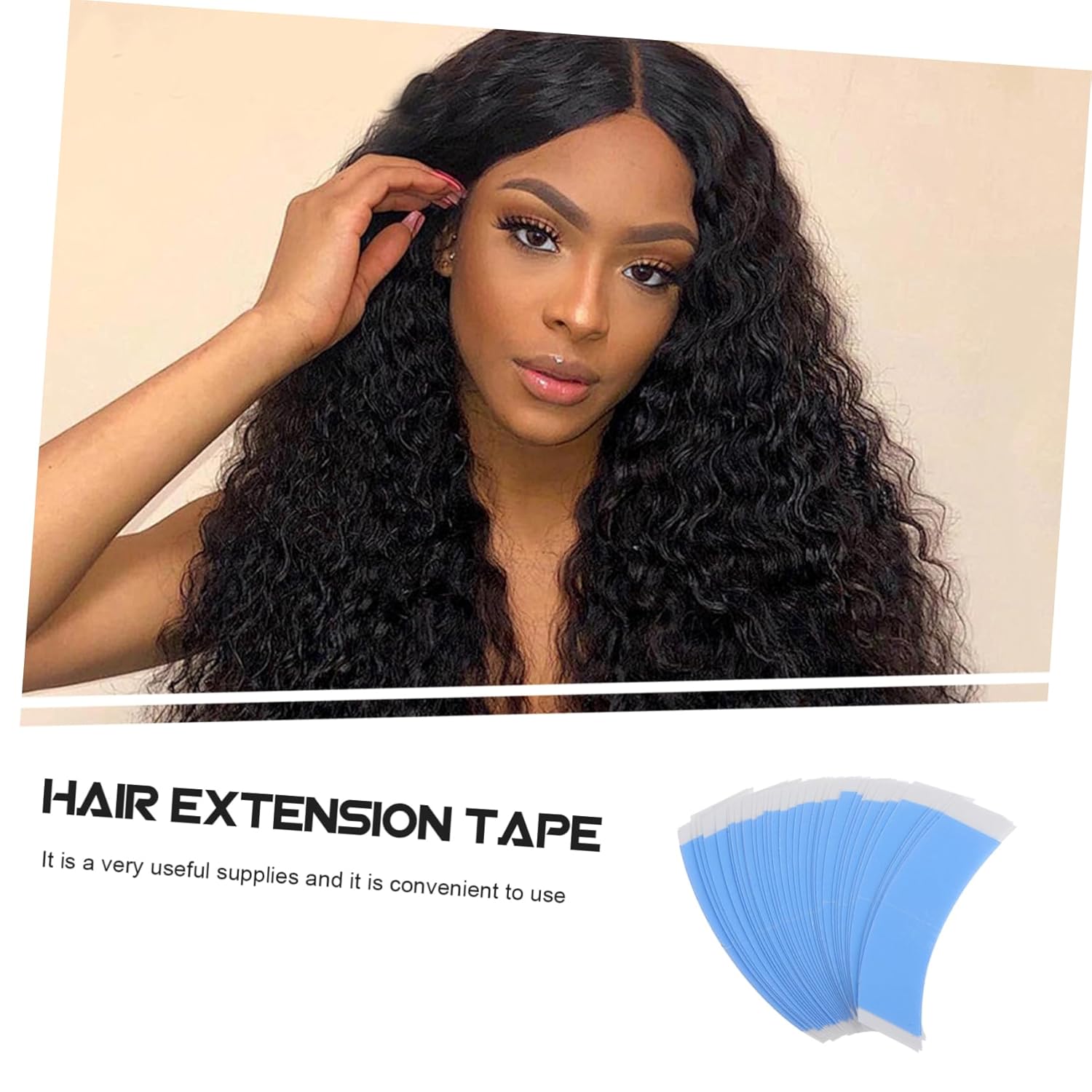 Double-Sided Wig Tape for Hair Extensions Invisible Adhesive Tape Maximum Hold Lasts Weeks for Seamless Application and Wig Accessories