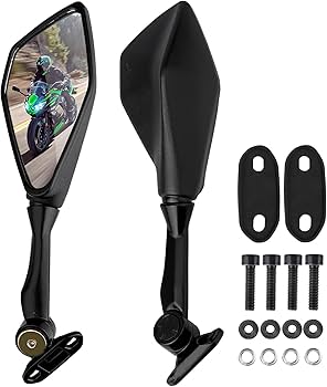Amazon | Refitial バイク用リアビューミラー Kawasaki Ninja 400 300